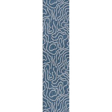 Nolan Modern Coastal Organic Shapes Indoor/Outdoor Area Rug